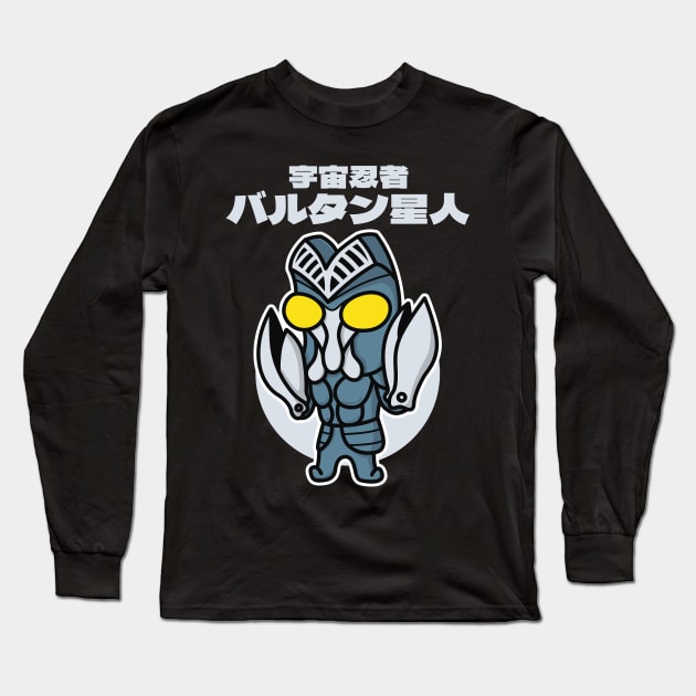 Space Ninja Alien Baltan Chibi Style Kawaii Long Sleeve T-Shirt by The Toku Verse